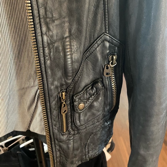 Free People Doma Leather Motto Jacket - Picture 7 of 12